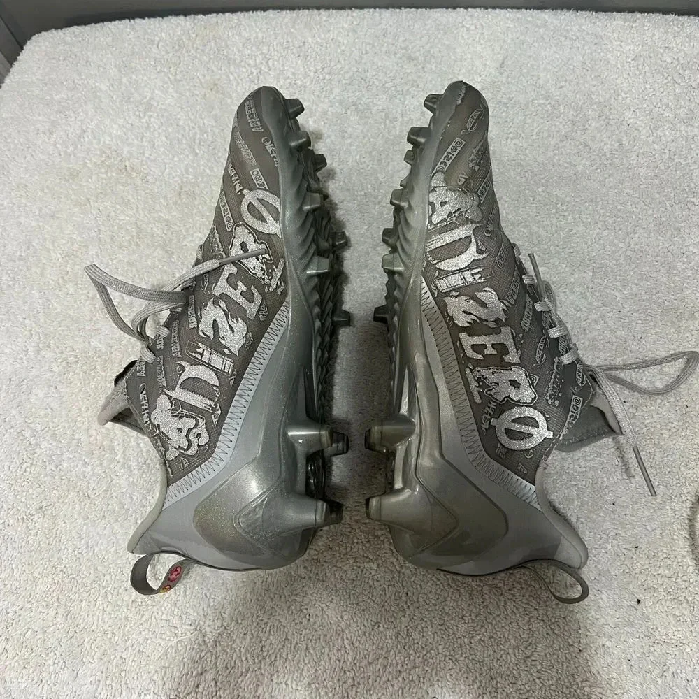 Adidas Adizero Mens Sz 9 Big Mood Silver Football Cleats GY4380